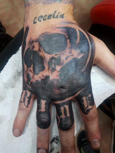Explore inner elbow tattoo ideas, creative tattoo ideas in Monticello, available at Saints Tattoos