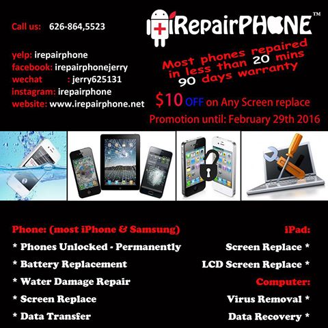 iRepair, phone repair, tablet repair, buysell phones. image