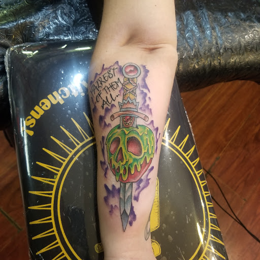 Explore dark themed tattoo ideas, creative tattoo ideas in Modesto, available at Red Dragon Tattoo