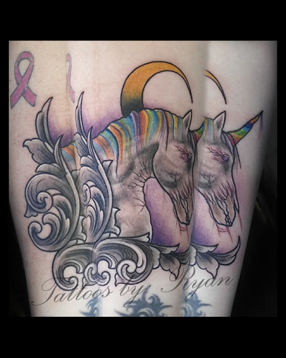 Explore hunting tattoo ideas, creative tattoo ideas in Renton, available at Handsome Devil Ink