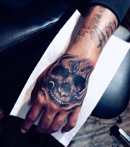 Explore butterfly leg tattoo ideas, creative tattoo ideas in Peoria, available at InkCapital Tattoos