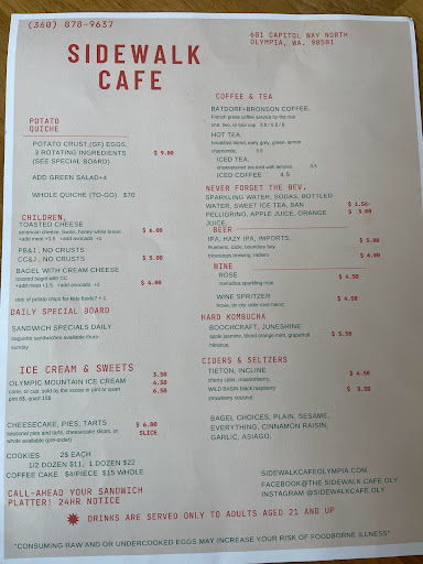 Cafe «Sidewalk Cafe», reviews and photos, 601 Capitol Way N, Olympia, WA 98501, USA
