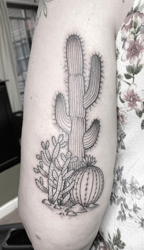 Explore thorn tattoo ideas, creative tattoo ideas in Saint Louis, available at Deep Forest Tattoo