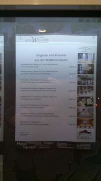 Restaurant Hotel Waldhorn à Böblingen (la carte)