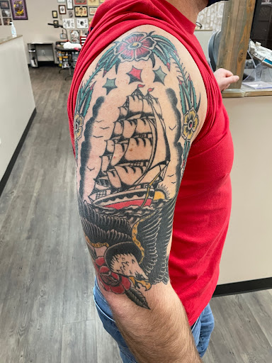 Explore atlas tattoo ideas, creative tattoo ideas in Norfolk, available at Black Rose & Dagger Tattoo