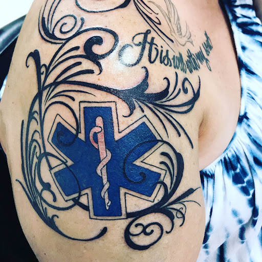 Explore praying mantis tattoo ideas, creative tattoo ideas in Saint Paul, available at Gabriels Fallen Angel Tattoo Studio