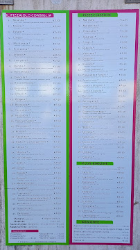 Menu du Pizzeria Miranda à Pojana Maggiore