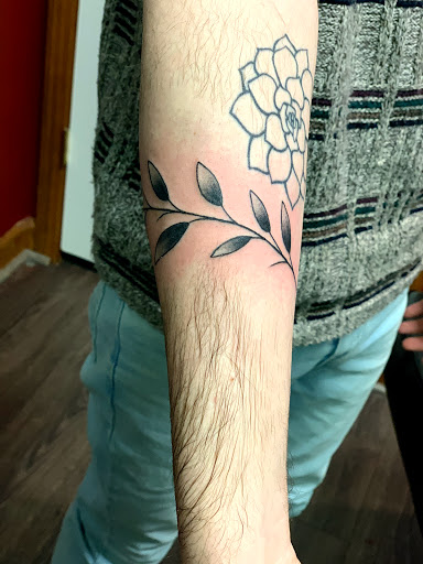 Explore house tattoo ideas, creative tattoo ideas in Sanford, available at Hudson & Company Tattoo Studio