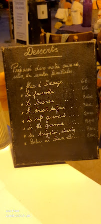 Restaurant italien Chez Lulu à Hyères (le menu)