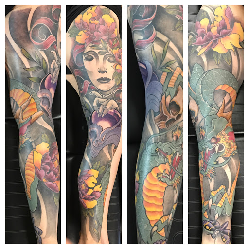 Explore tattoo sleeve ideas women's, creative tattoo ideas in Joplin, available at Brickhaus Tattoo & Piercing