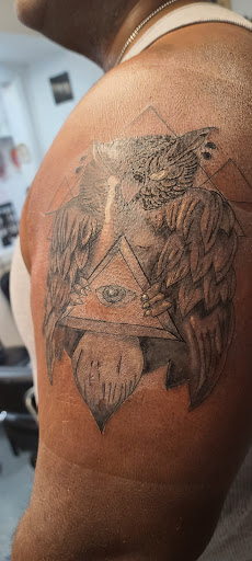 Explore hell hound tattoo ideas, creative tattoo ideas in Windsor Locks, available at Reigning Ink Tattoo Studio