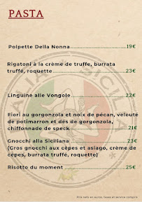 Menu / carte de Dolce Sicilia à Saint-Rémy-de-Provence