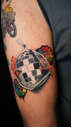Explore egyptian sleeve tattoo ideas, creative tattoo ideas in New York, available at Red Baron Ink Tattoo and Piercing