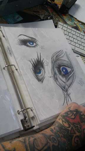 Explore angel tattoo sleeve ideas, creative tattoo ideas in Butler, available at Electric City Ink