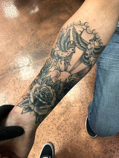Explore small crow tattoo ideas, creative tattoo ideas in Glendale, available at Old West Tattoo