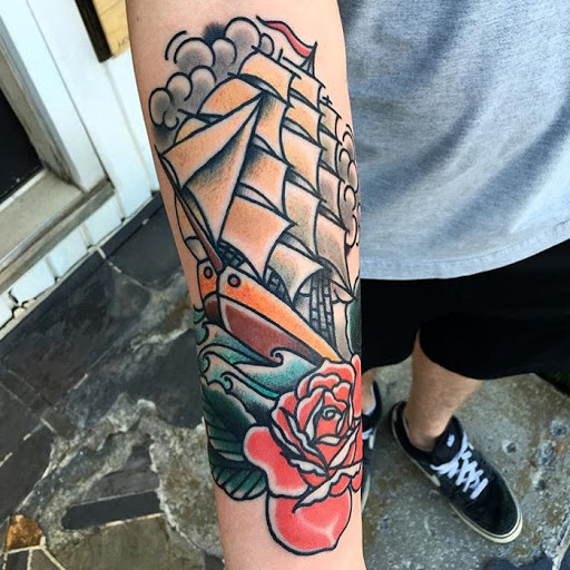 Explore gunslinger tattoo ideas, creative tattoo ideas in Dayton, available at Truth and Triumph Tattoo