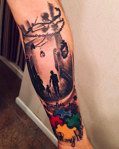 Explore street tattoo ideas, creative tattoo ideas in Odessa, available at Evil Ink Tattoo