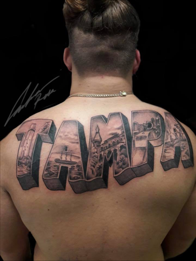 Explore cover up tattoo ideas for guys, creative tattoo ideas in Tampa, available at Angel Tattoo