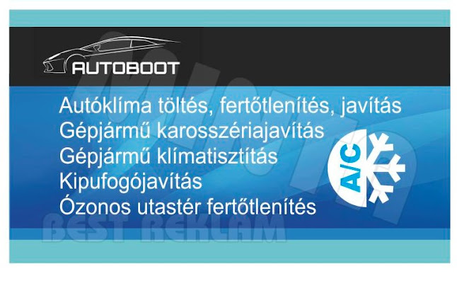 AUTOBOOT Bencze Csaba AUTÓ KLÍMA töltés, Karosszéria javítás, fertőtlenítés