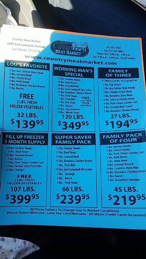 Butcher Shop «Country Meat Market», reviews and photos, 6899 E Lancaster Ave, Fort Worth, TX 76112, USA