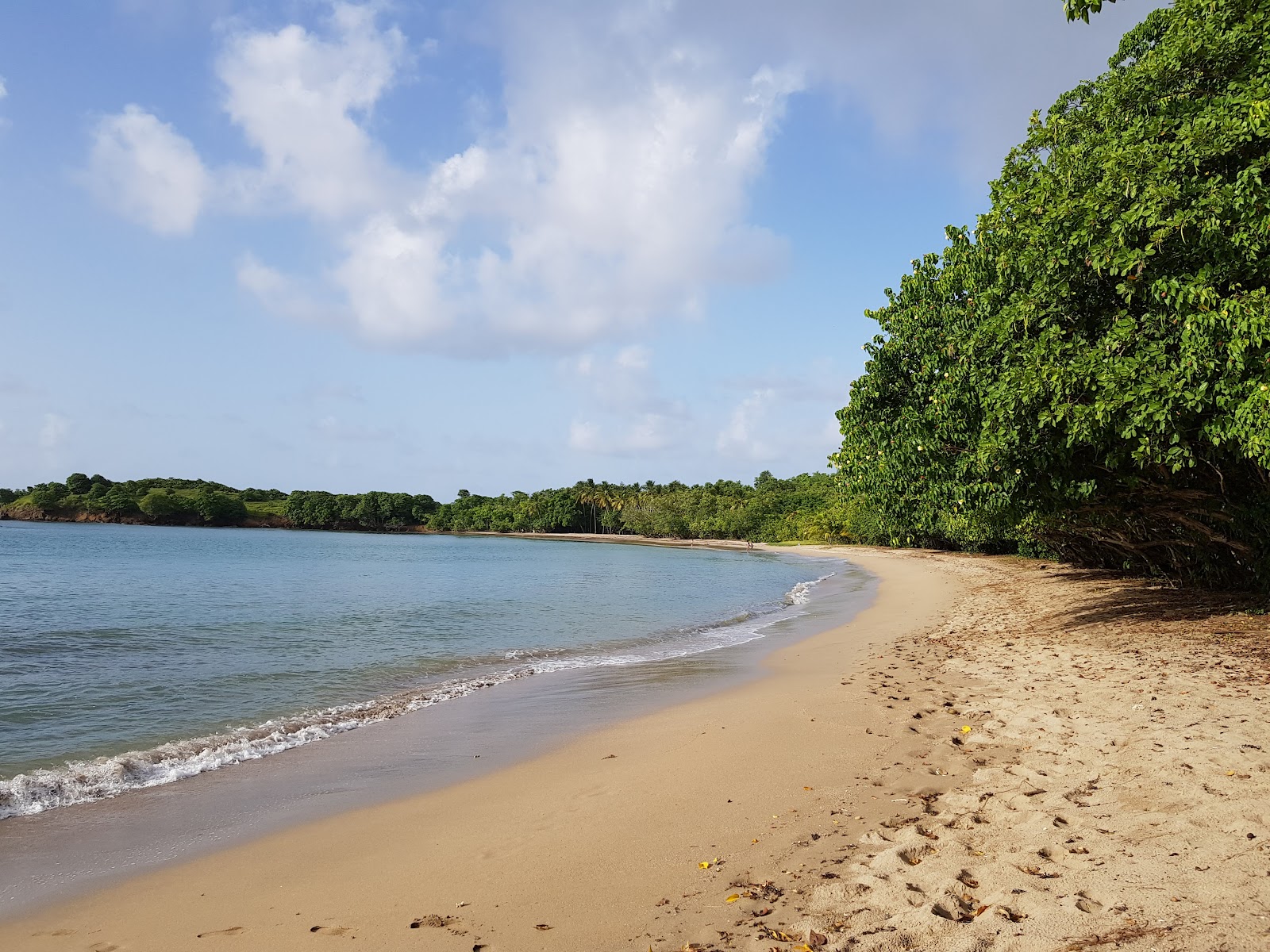 Fotografija Plage de La Breche z svetel fin pesek površino