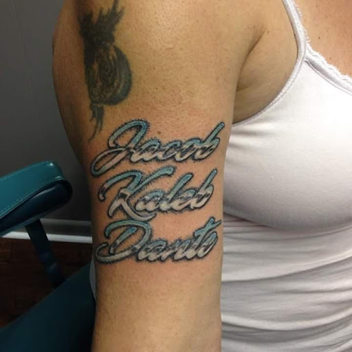 Explore tattoo ideas guns, creative tattoo ideas in Butler, available at Electric City Ink