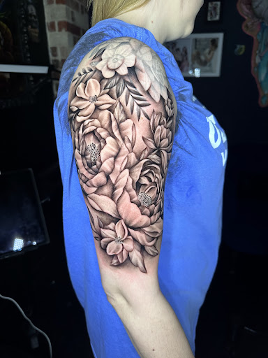 Explore mens shin tattoo ideas, creative tattoo ideas in Waxahachie, available at Satori Tattoo Collective