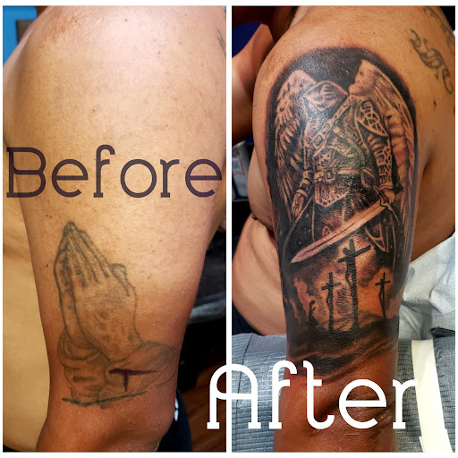 Explore hunter hunter tattoo ideas, creative tattoo ideas in Chatsworth, available at Howling Winds Tattoo Studio