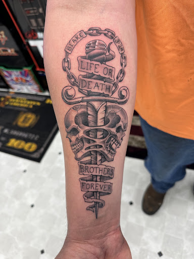 Explore curse mark tattoo ideas, creative tattoo ideas in Orland, available at K1LL3R ARTW0RK