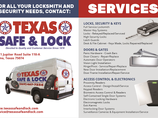 Locksmith «Texas Safe & Lock Corporation», reviews and photos, 1111 Jupiter Rd, Plano, TX 75074, USA