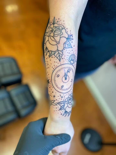 Explore art deco tattoo ideas, creative tattoo ideas in Aledo, available at Elevated Tattoo & Piercing