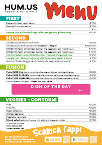 Menu du Hum.us space à Venice