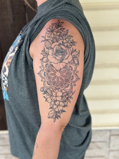Explore lady gaga tattoo ideas, creative tattoo ideas in Hartselle, available at Ethereal Alchemy Tattoo Collective