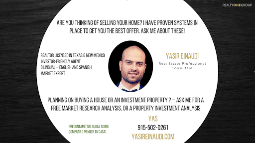Yasir Einaudi - Real Estate Agent - REALTOR - Investor Friendly - Residential and Commercial - Agente de bienes raíces bilingüe