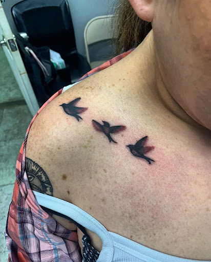 Find top shoulder tattoo ideas for your next unique tattoo in Hudson Falls at ALTERED ADDICTION TATTOOS
