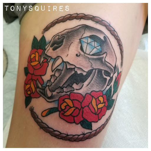 Find skull ideas sleeve tattoos for your next unique tattoo in Lincoln at Iron Brush Tattoo
