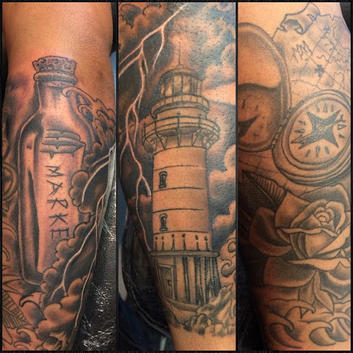 Explore matching tattoo sister in law tattoo ideas, creative tattoo ideas in Houston, available at Rose & Dagger Tattoo