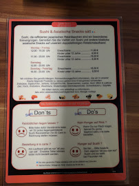 Jam Jam Running Sushi à Hamburg menu