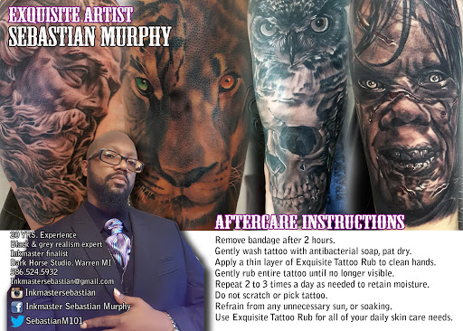 Explore stick figure tattoo ideas, creative tattoo ideas in Warren, available at Dark Horse Tattoo Co. LLC.