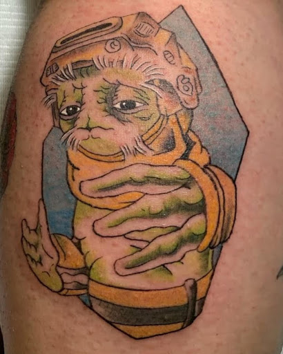 Explore husband and wife matching tattoo ideas, creative tattoo ideas in New Orleans, available at Catahoula Tattoo 