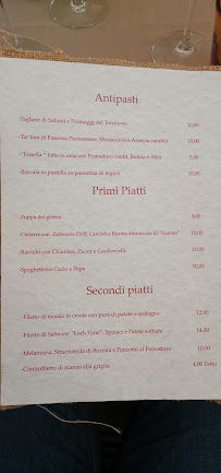 Menu du Paneolio Ristorante Contemporaneo à Poggio Picenze