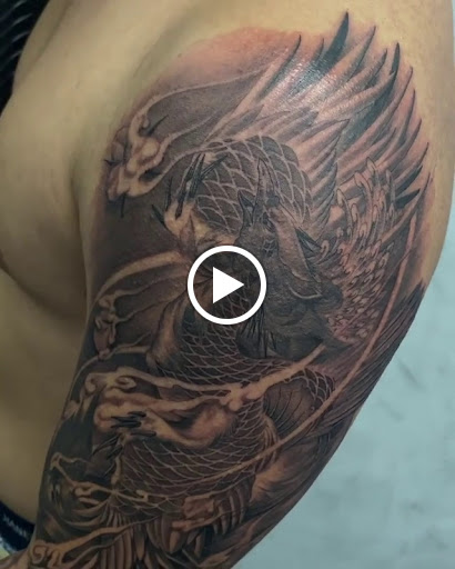 Explore marathon tattoo ideas for guys, creative tattoo ideas in Hollywood, available at Sacred Eye Tattoos