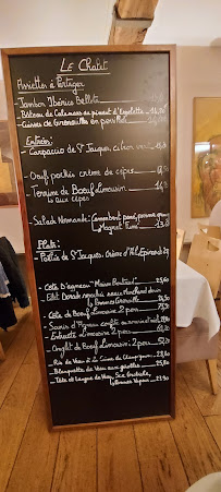 Restaurant français Restaurant - Le Chalet à Limoges (le menu)