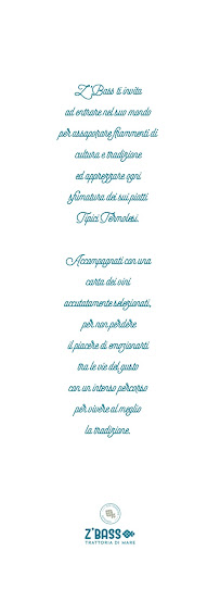 Zbass Ristorante Pesce | Termoli à Termoli menu