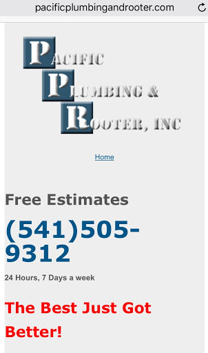 Pacific Plumbing and Rooter in Eugene, Oregon
