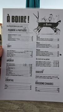 Restaurant Restaurant Les Barrés à L'Île-d'Yeu - menu / carte