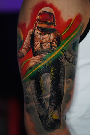 Explore tattoo ideas for a foot, creative tattoo ideas in Bethesda, available at Vivid Colors Gallery