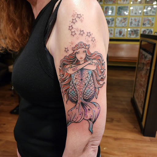 Explore tattoo ideas for family names, creative tattoo ideas in Waterford, available at Great Northern Tattoo