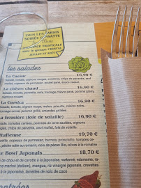 Carte du Restaurant Le Belgodère à Calvi