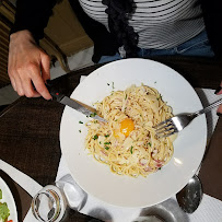 Pâtes à la carbonara du Restaurant Aux Trois Goûts - Cronenbourg à Strasbourg - n°2